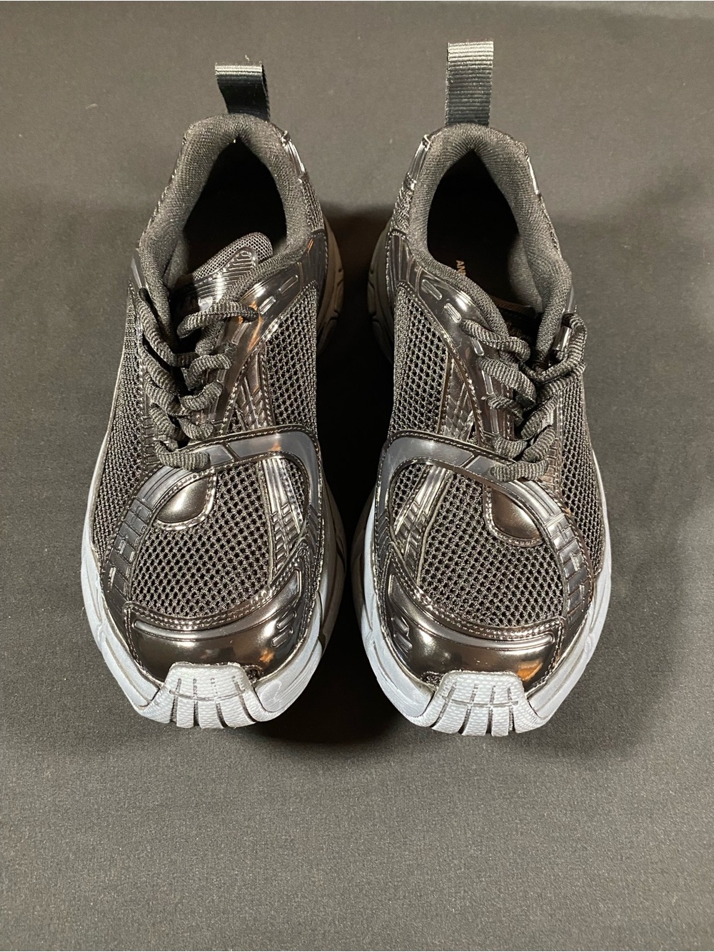 Women’s Black Mesh Slip-On Sneakers